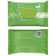 McKesson Flushable* Personal Wipe 7.5 x 12.5″ DXLU48 1 Pack 48 Wipes