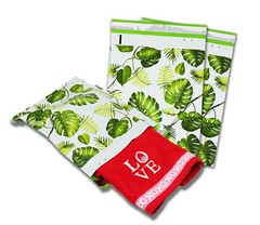 10×13 Tropical Palm Leaves & Panda Bear Poly Mailers, USPS Shipping Mailing Bags