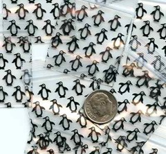 200 SMALL BAGGIES 1515 1.5″ X 1.5″ MINI PENGUIN BAGGIES
