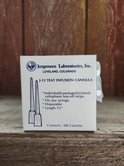 J-12 Teat Infusion Cannula 100ct Individually Packaged Jorgensen Lab