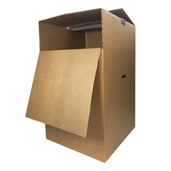 UBMOVE Large Corrugated Wardrobe Moving Boxes (Bundle of 3) 24″ x 24″ x40″