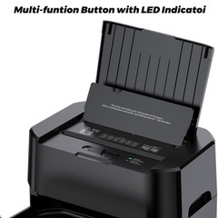QUIETLEMON 100-Sheet Auto Feed Paper Shredder 17L Commercial P-4 Cross Cut