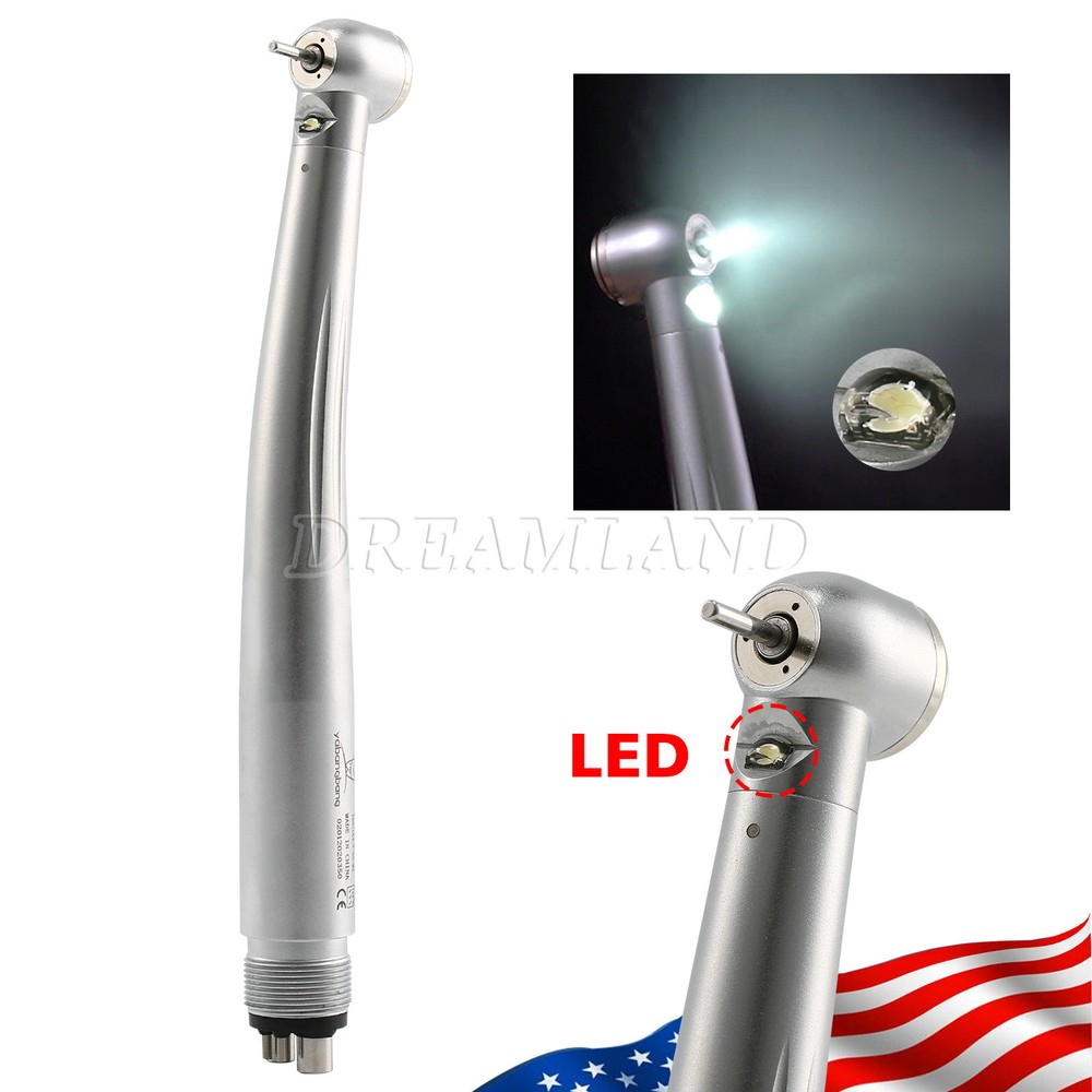 1/10*NSK Style Dental LED Fiber Optic E-generator /High Speed handpiece 4Hole YB