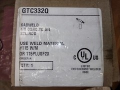 Erico Cadweld GTC332Q , 4/0 Concentric to 3/4 Steel Ground Rod