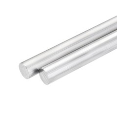 15mm x 250mm Aluminum Solid Round Rod Lathe Bar for DIY Craft Tool, 2 Pcs
