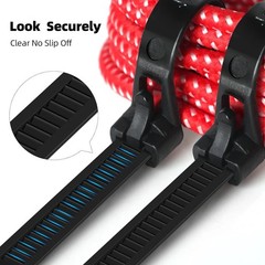 100 Pack Releasable Reusable Zip Ties Nylon Cable Heavy Duty Wire Self Locking