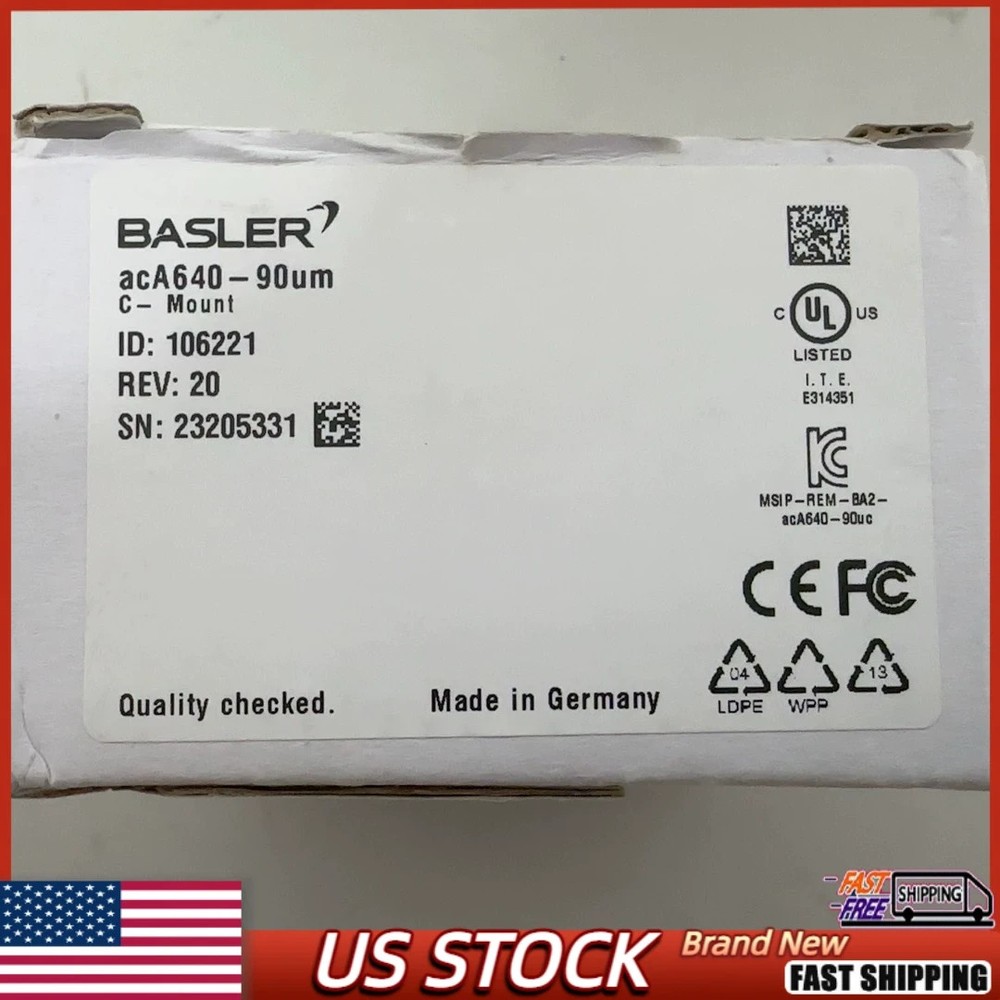 acA640-90um NEW SEALED Basler Original Industrial Camera Fast Shipping