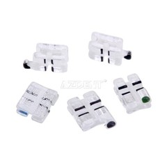 Brackets ortodónticos dentales de zafiro monocristalino/ Adhesivo de fijación