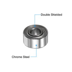 20pcs MR52ZZ Bearings 2x5x2.5mm Chrome Steel Mini Bearing Double Shielded ABEC3