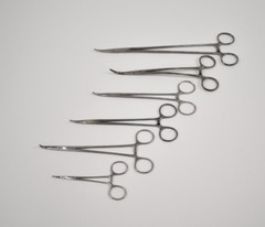QTY 6: V. Mueller Surgical Medical Instruments Various Sized Forceps As Listed