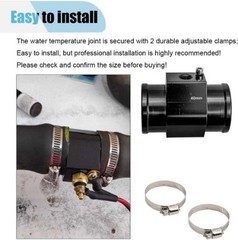 3PCS Water Temp Joint Pipe, Sensor Gauge Radiator Hose Adapter, Uni Size: 36MM