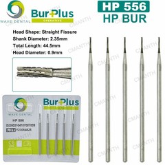 US WAVE Dental Surgical Burs Tungsten Carbide Bur Round HP 44.5mm For Slow Speed