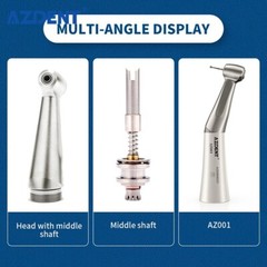 Joydental Dental Low Slow Speed Handpiece Contra Angle Straight Air Motor 2 Hole