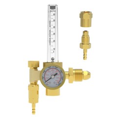 CO2 Argon Gas Regulator, flow meter, with 8ft Gas Hose for MIG TIG Welder