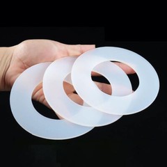 3MM THICK WHITE SILICONE HIGH TEMP FLAT RING RUBBER WASHER SEAL GASKETS