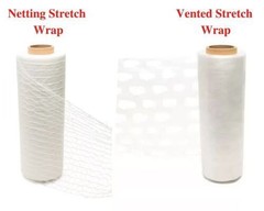 Netting / Vented Pallet Hand Stretch Wrap Plastic Shrink Film Clear