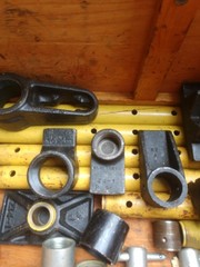 Large lot of Enerpac & Blackhawk hydraulic cylinder attachments and parts