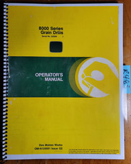 John Deere 8000 8100 8200 8250 8300 8350 Grain Drill S/N 52968-61876 Oper Manual