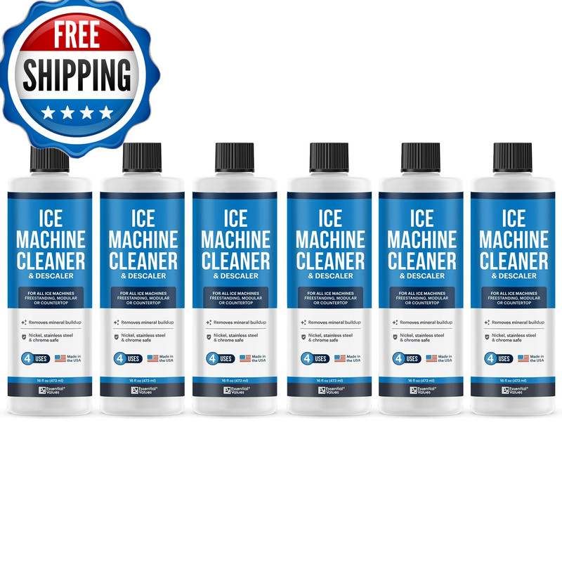 Essential Values Ice Machine Cleaner And Descaler 16 Fl Oz – Nickel Safe