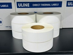 ULINE 2X2″ Industrial Direct Thermal Labels 2750 X 8= 22,000 LABELS