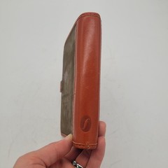 Vintage Filofax Pocket Chester Burnt Orange Leather 4 Ring Pocket Organizer 1993