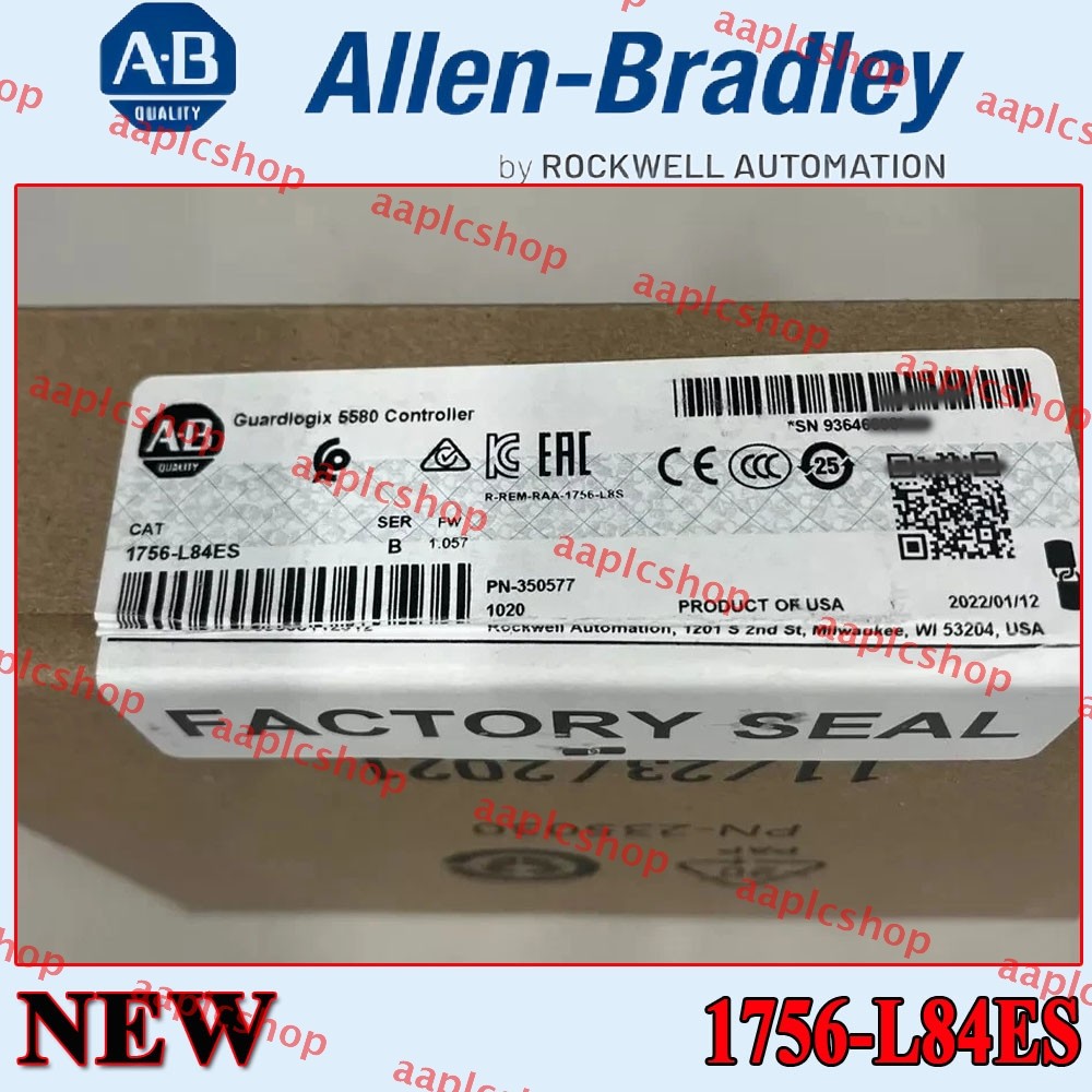 New Factory Sealed PLC-AB 1756-L84ES GuardLogix5580 Processor