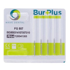 Wave Dental Operative Carbide Burs Straight Fissure Friction Grip FG 555 557 558