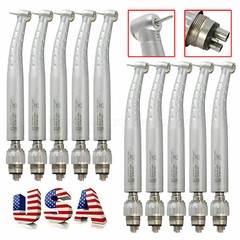 1-10 Packs Dental High Speed Turbine Handpiece with 4-Hole Quick Coupler ysu