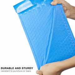 25 Blue Poly Bubble Padded Envelopes Self-Sealing Mailers 6X10 (Inner 6×9)