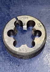 M20x2.5 Adjustable Round Die HSS High Speed Steel M20 X 2.5 1-1/2”OD