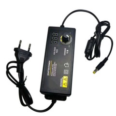 60W Adjustable Voltage 3 to 24V AC/DC Switch Power Supply Adapter 9 Plugs LED