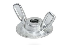 50 PCS Zinc DieCast Washered Wing Nuts 1/420 Inch Heavy Duty Hardware