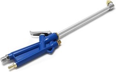 QWORK Air Blow Gun Pneumatic Engine Cleaning with 4Ft Hose, 1 pc, blue