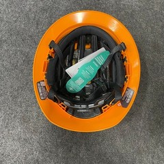 STUDSON SHK-1 Full Brim Vented Industrial Safety Helmet Orange Third-Party Logo