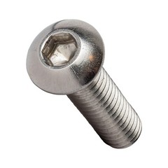 1/4-20 Button Head Socket Cap Screws Allen Bolts Hex Drive Stainless Steel 18-8