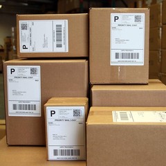500/Stack 4×6 Fanfold Direct Thermal Shipping Labels Perforated Mailing Labels