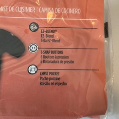 Chef Revival Basic Cook Shirts Unisex Adult Size 2XL White Short Sleeve Snap 2