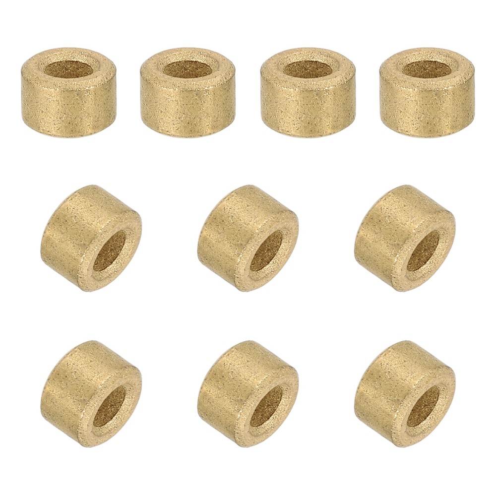30 Pcs 3x6x4mm Sleeve Bearings MACHINE Self-Lubricating Sintered Bronze Bushings
