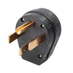 50A 125V Straight Blade US Power Plug 4 Holes Plug Industrial Grade NEMA 14-50P