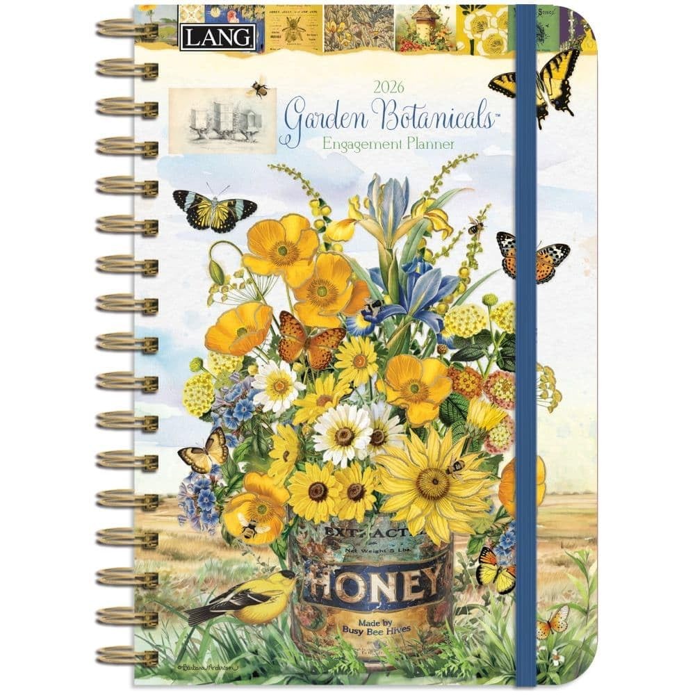 Lang, Garden Botanicals 2026 Engagement Planner by 6.5×9 inches, Multicolor