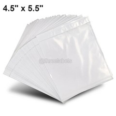 4.5″ x 5.5″ Clear Adhesive Top Loading Packing List/Shipping Label Envelopes US