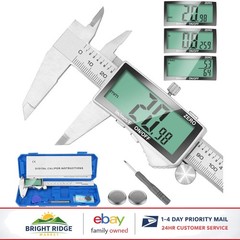 Electronic Caliper Tool with Inch, Metric and Fraction Conversion Options