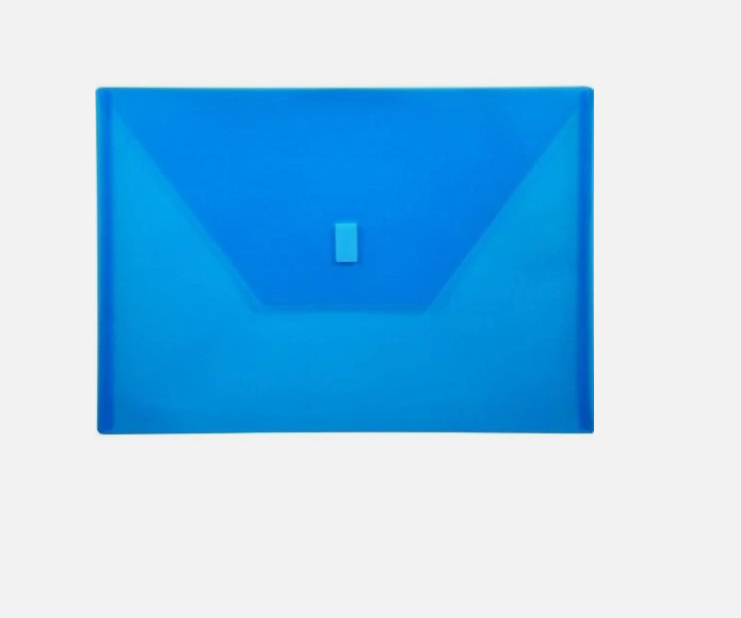 EACH Lion Design-R-Line Poly Envelope 9-3/8 x 13 Inches 1 Transparent Blue (6F)