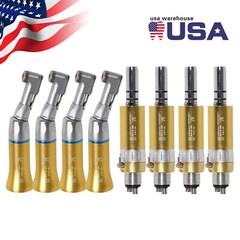 Dental Contra Angle Air Motor 4Hole Low Slow Speed Handpiece NSK Style Gold