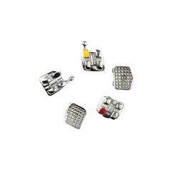 100 Sets Dental Orthodontic Bracket MIM Monoblock Mini Roth/MBT 022 345 Hooks
