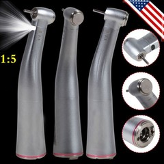 Dental 1:5 Fiber Optic LED Contra Angle Increasing Handpiece Fit NSK E-Type USA