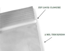SKmax 2mil Reclosable Zipper Bags, Sizes 2×3, 3×5, 4×6, 5×8, 6×9, 8×10, 9×12