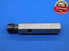 1/2 14 NPT L1 PIPE THREAD PLUG GAGE .5 .50 .500 .5000 N.P.T. NATIONAL TAPER