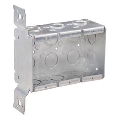 2-1/2 In. D Steel Metallic 3-Gang Welded Switch Box with 14 Cko’S and F Bracket,