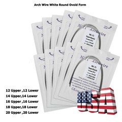 Dental Ortho Super Elastic Niti Arch Wire Round Ovoid Form for Bracket Braces CE